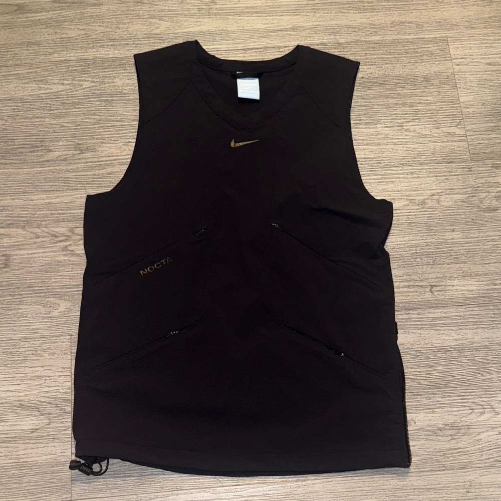 Nike Black Muscle Tee with Gold Accents